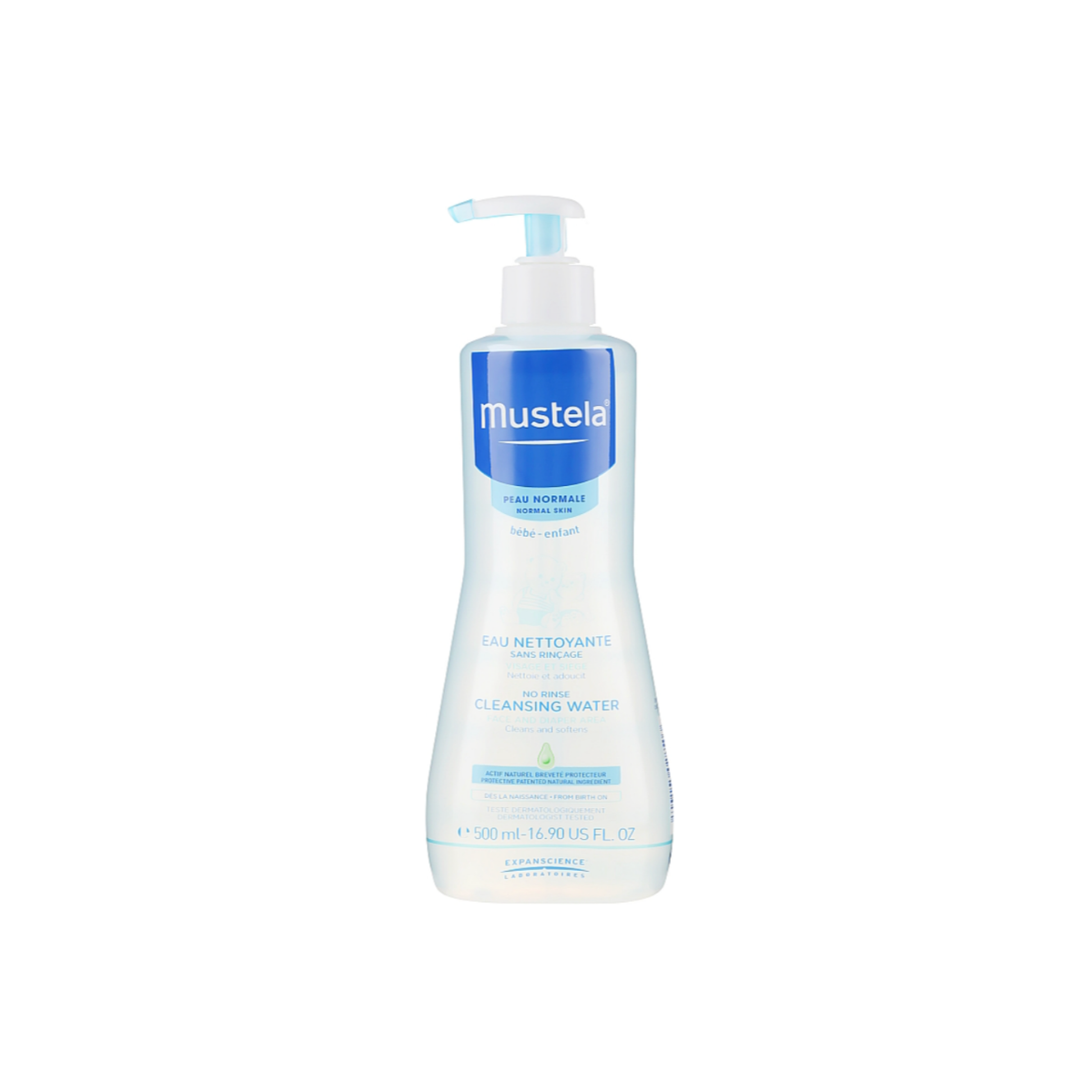 Mustela Очищающая вода 300 мл для новорождённых и младенцев
