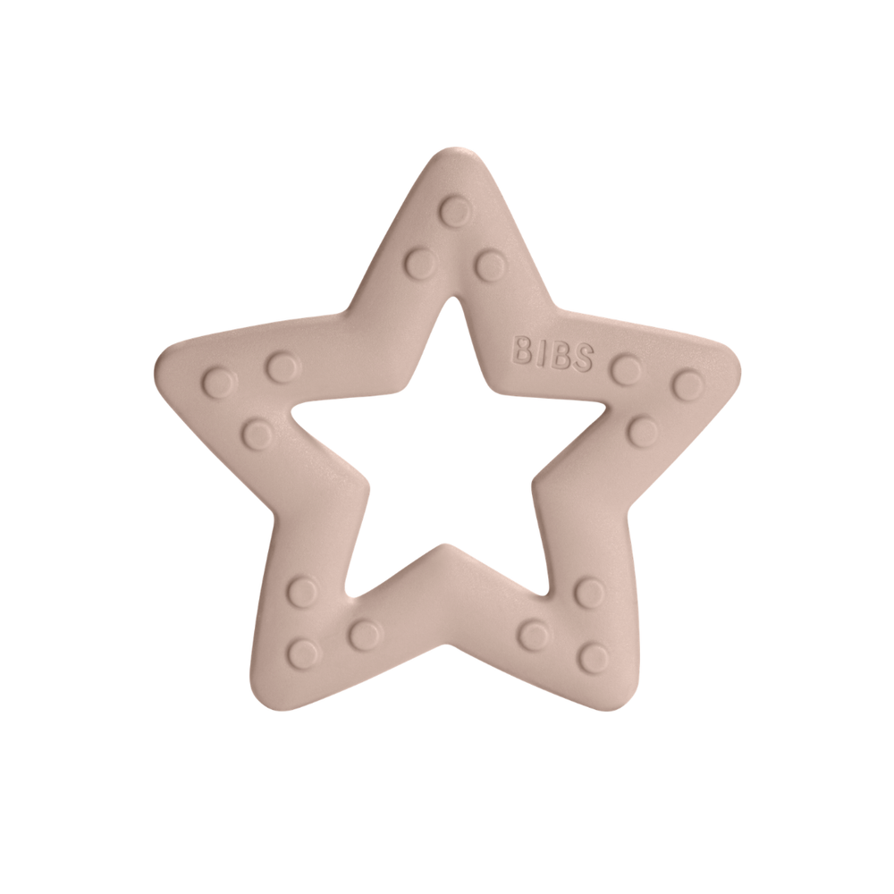 BIBS Baby Bitie Star Blush - chaqaloqlar uchun silikon tishlar