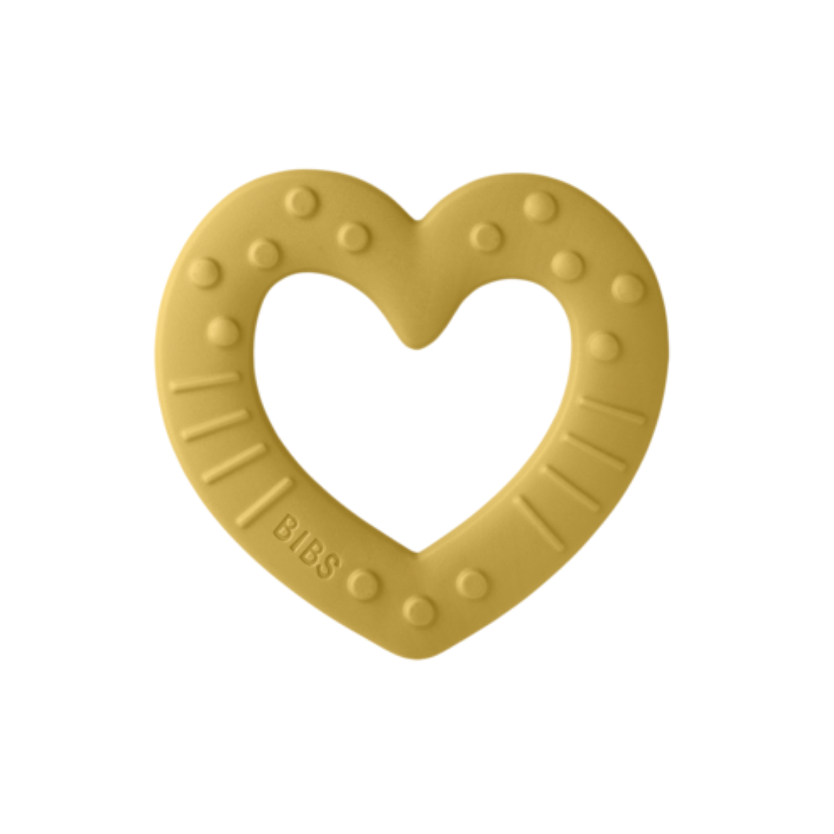 BIBS Baby Bitie Heart Mustard прорезыватель силиконовый 0+