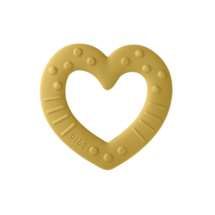 BIBS Baby Bitie Heart xantal tishlari chaqaloqlar uchun, silikon, 0+