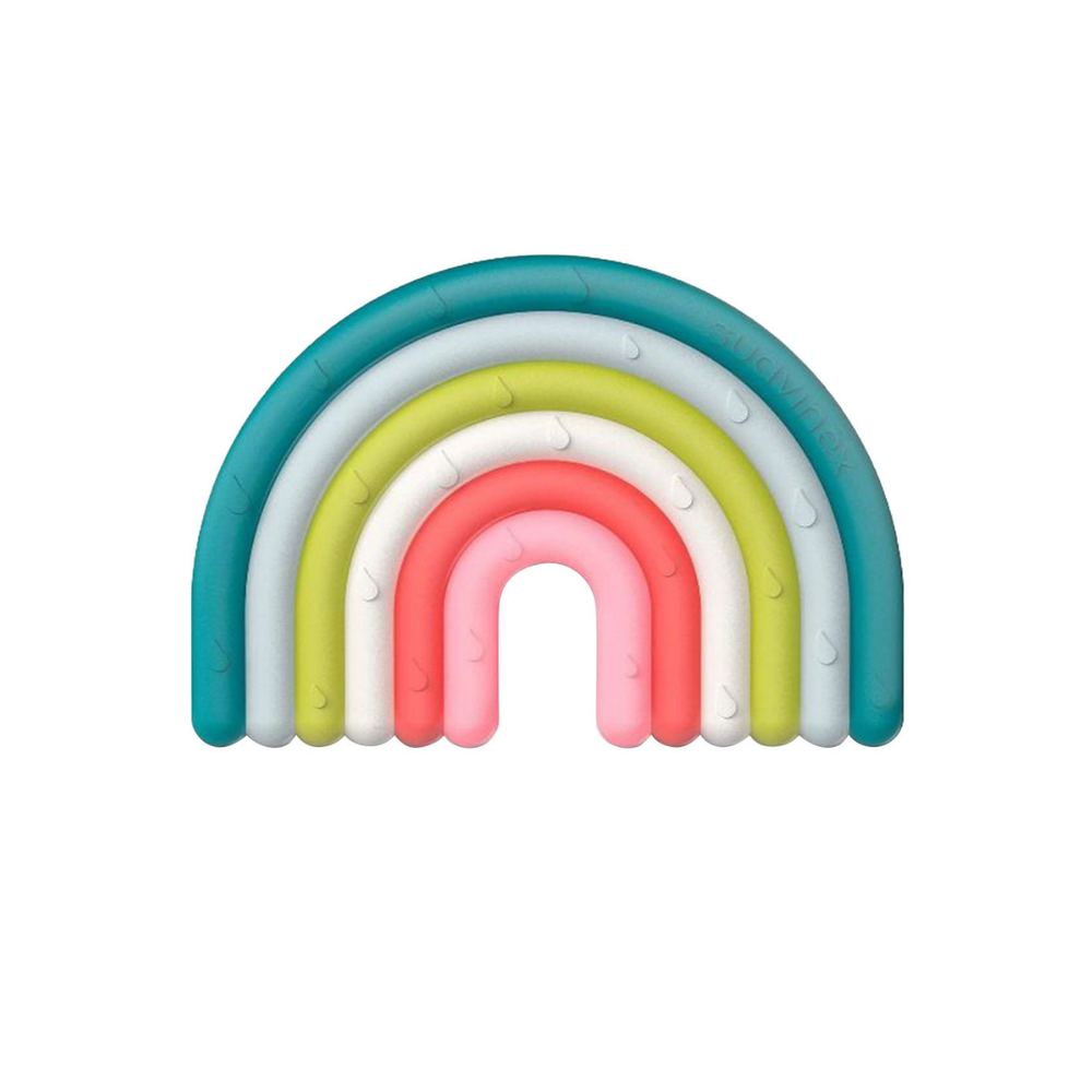Suavinex Step1 Rainbow 0m+ Tish qadashi – chaqaloqlar uchun xavfsiz silikon, sovutish effekti