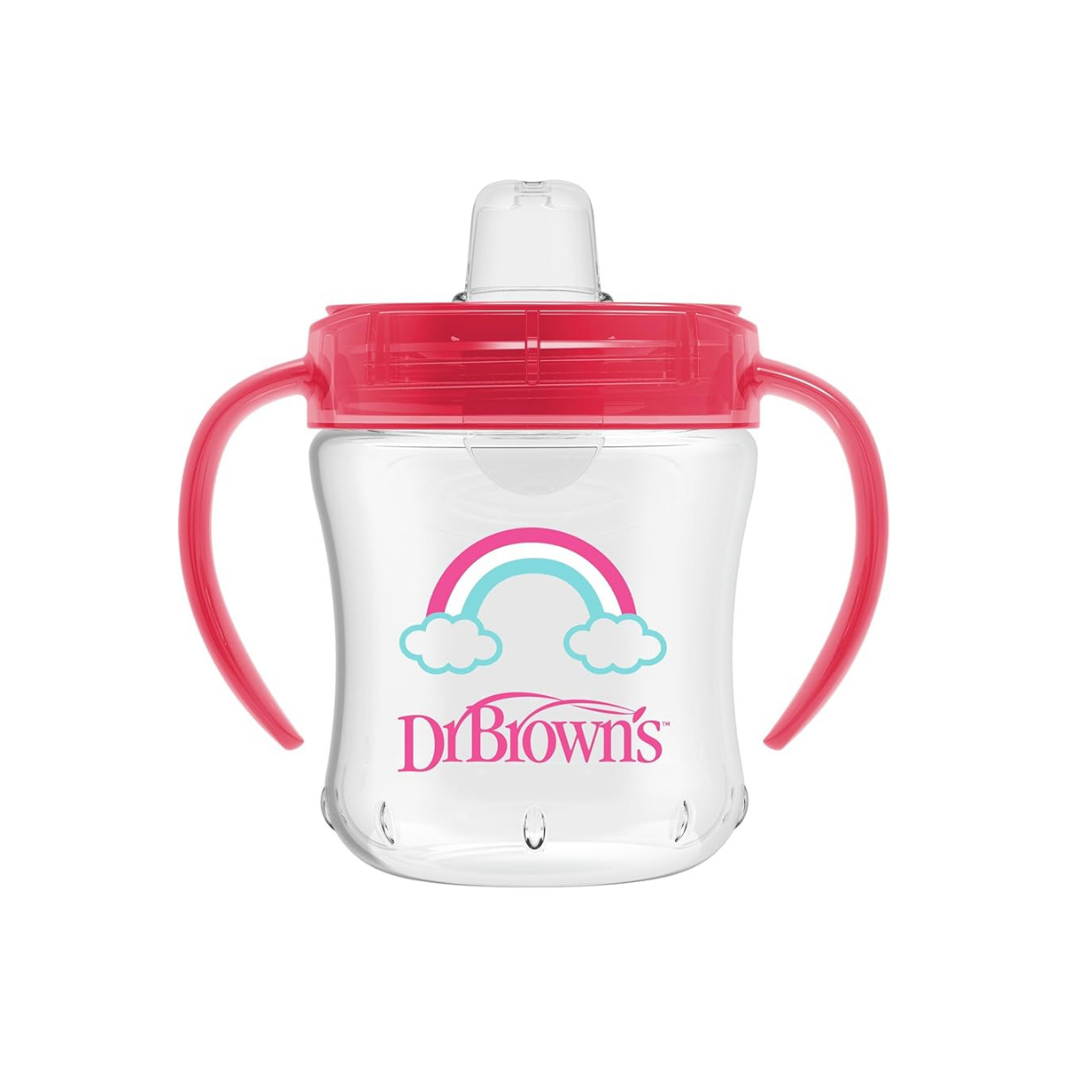 Поильник Dr. Brown's Transition Cup мягкий носик розовый 270 мл