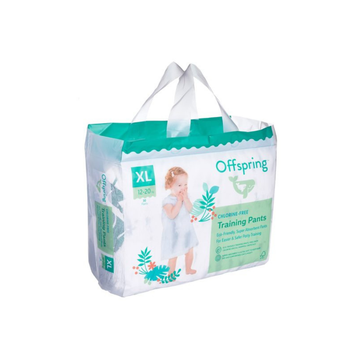 Offspring трусики-подгузники XL 12-20 кг 30 шт эко тропики