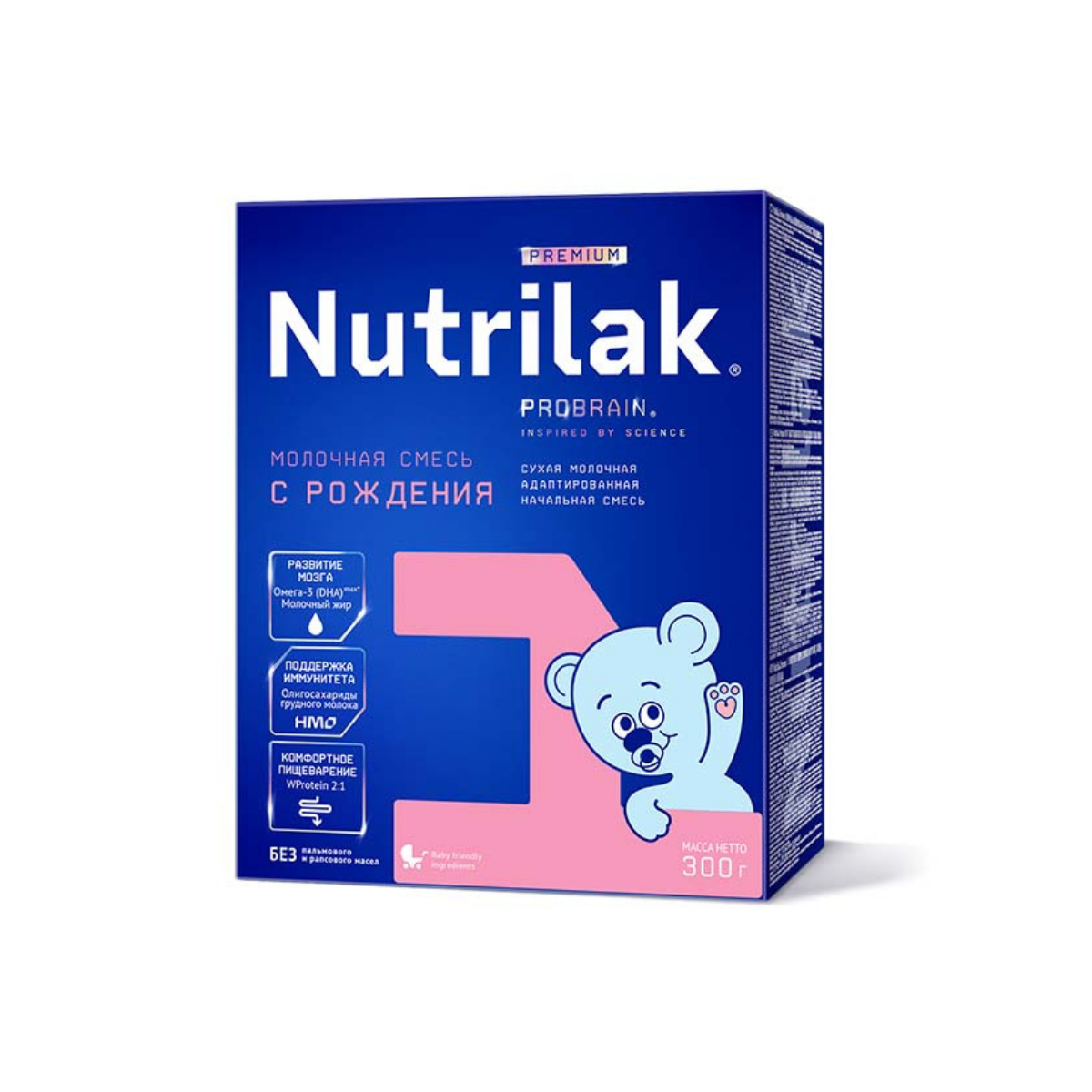 Nutrilak Premium 1 молочная смесь 300 г для новорождённых 0+
