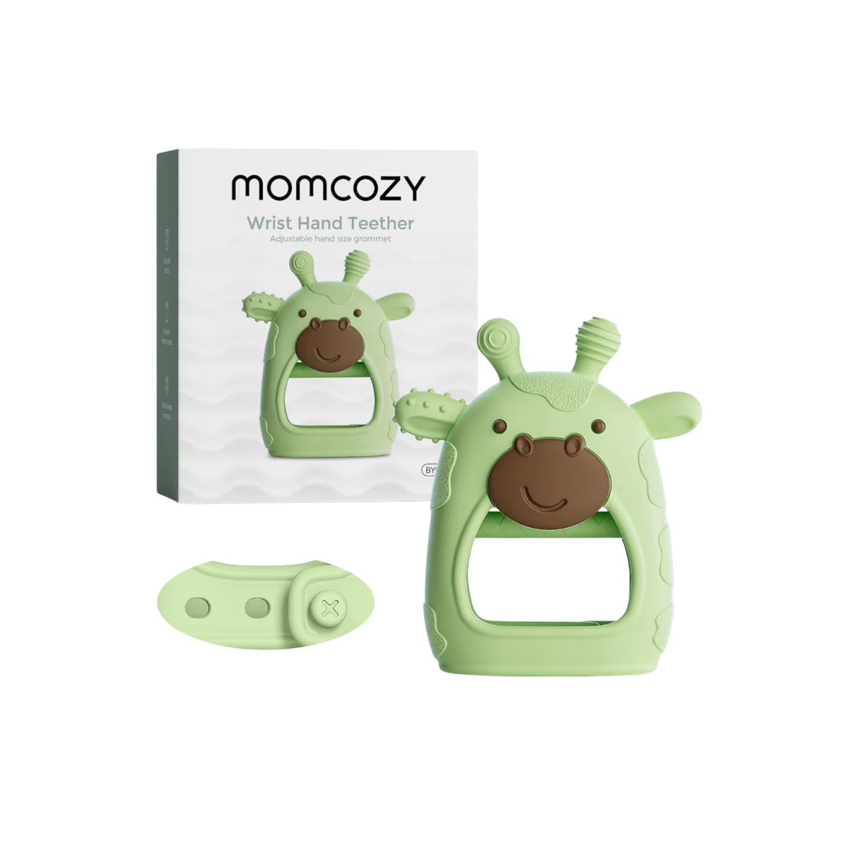Прорезыватель Momcozy силиконовый зелёный для детей 0+ месяцев