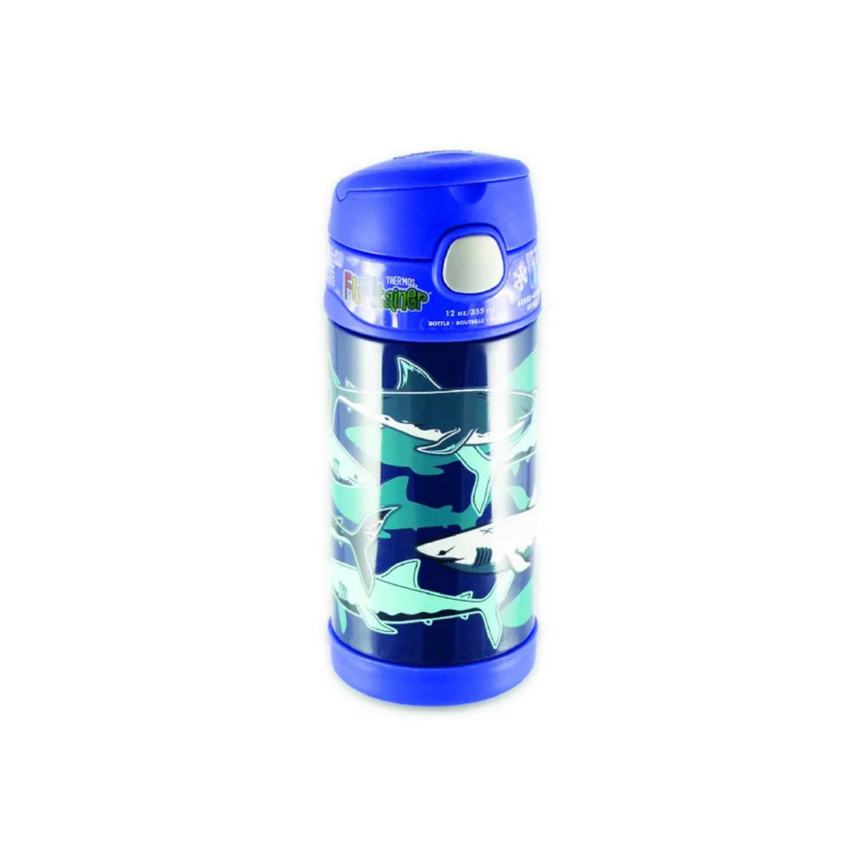 Thermos 335 мл Акула стальной детский термос с рисунком
