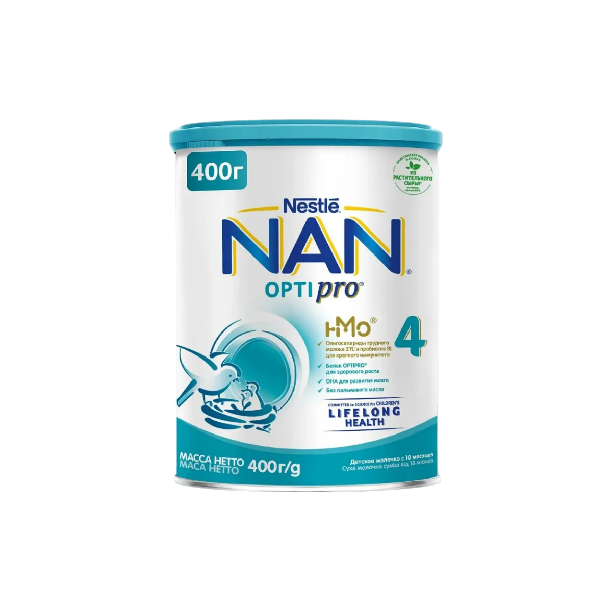 NAN 2 Optipro молочная смесь 400 г для детей 6-12 месяцев