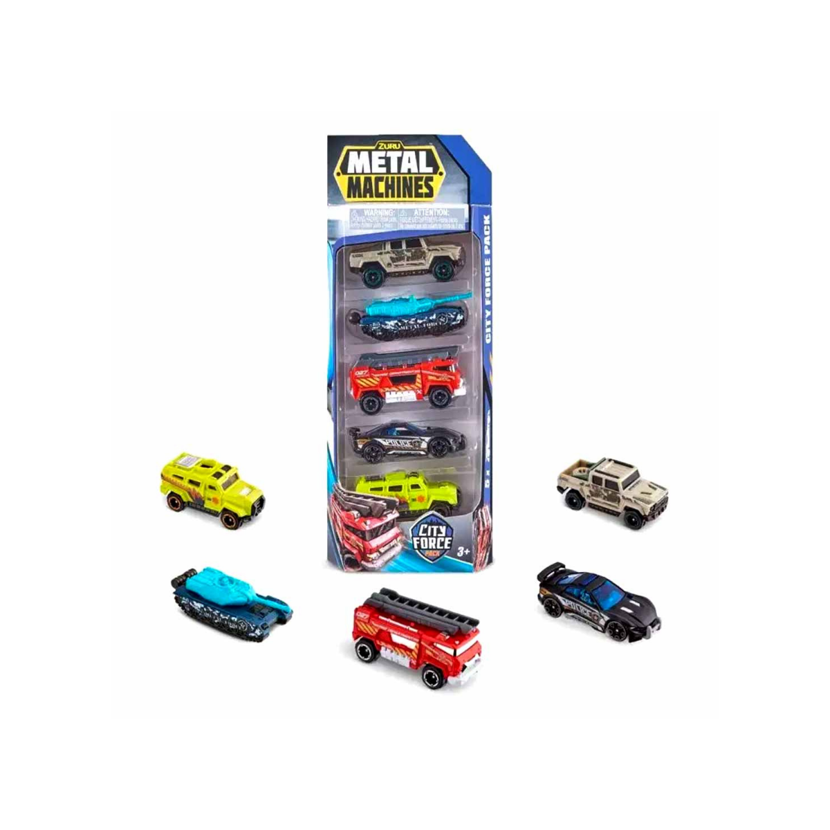 Metal Machines City Force Multi pack набор 5 игрушек машинок