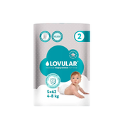 Подгузники Lovular HOT WIND размер S 4-8 кг 62 шт