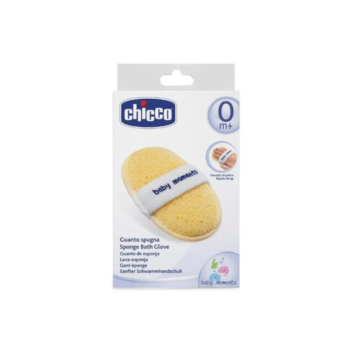 Chicco Baby Moments губка для купания мягкая с массажным эффектом