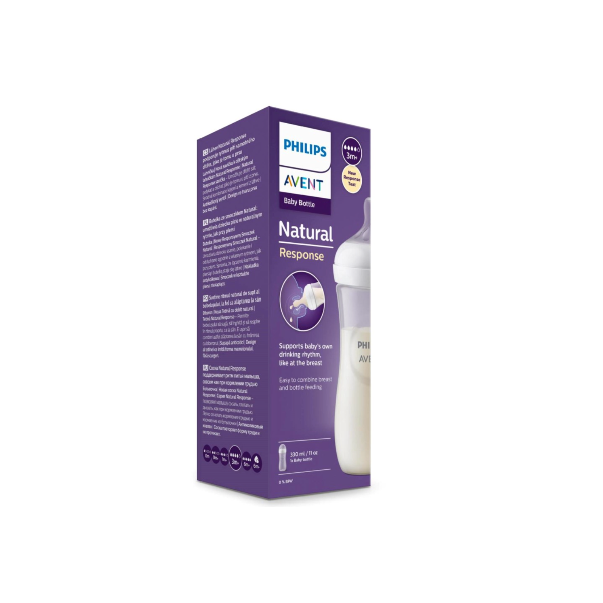 Бутылочка Philips Avent Natural Response 330 мл антиколиковая