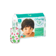 Offspring подгузники L размер 9-14 кг 36 шт дизайн Арбузы