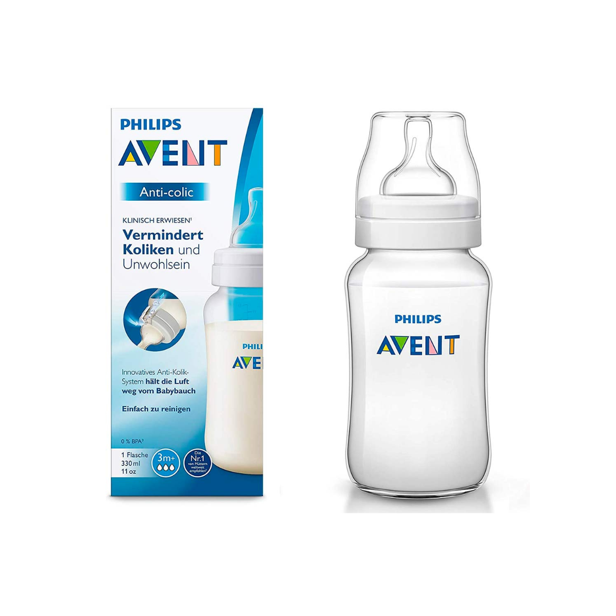 Philips Avent Anti-Colic бутылочка антиколиковая система вентиляции