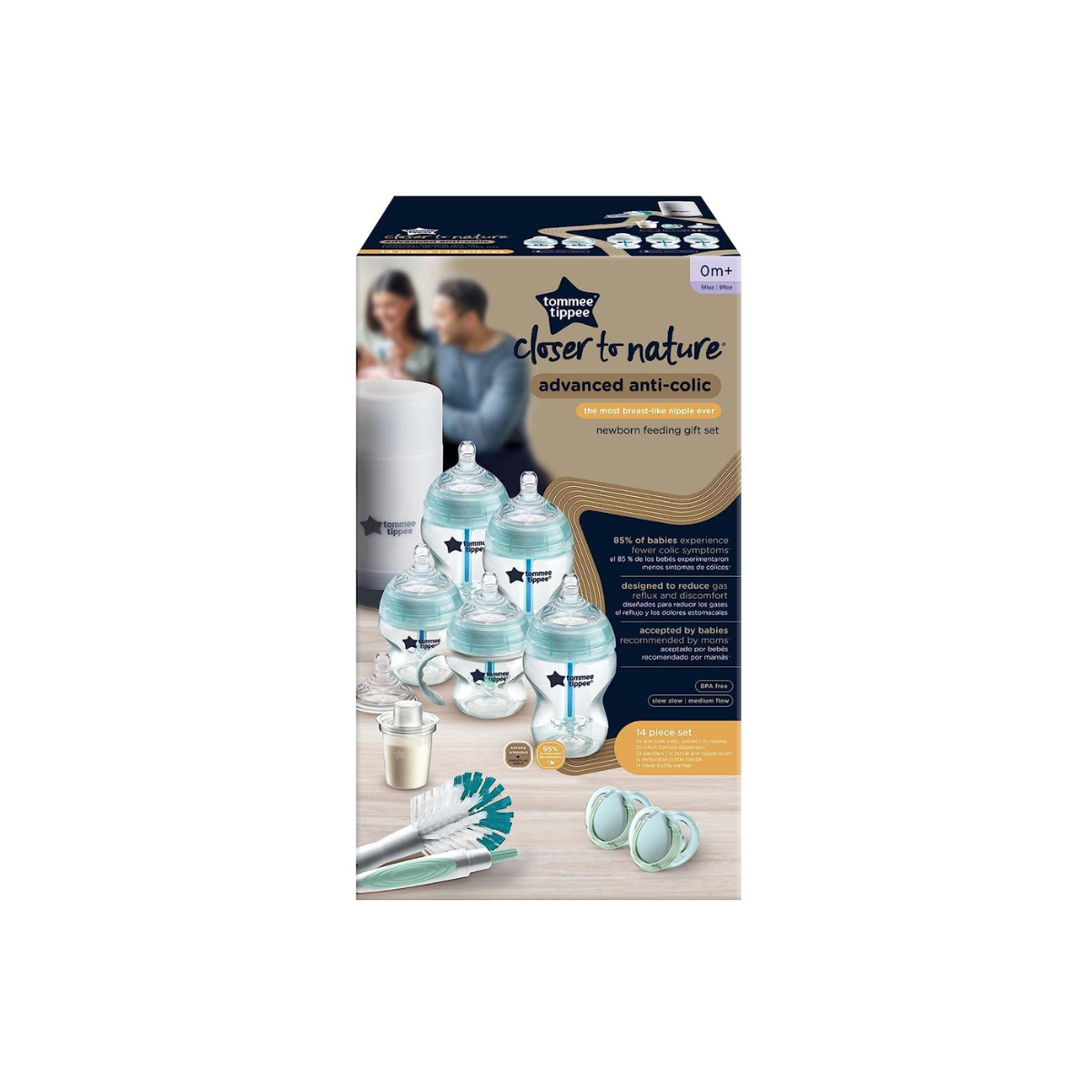 Tommee Tippee Advanced Anti-Colic набор бутылочек 250 мл антиколиковая система