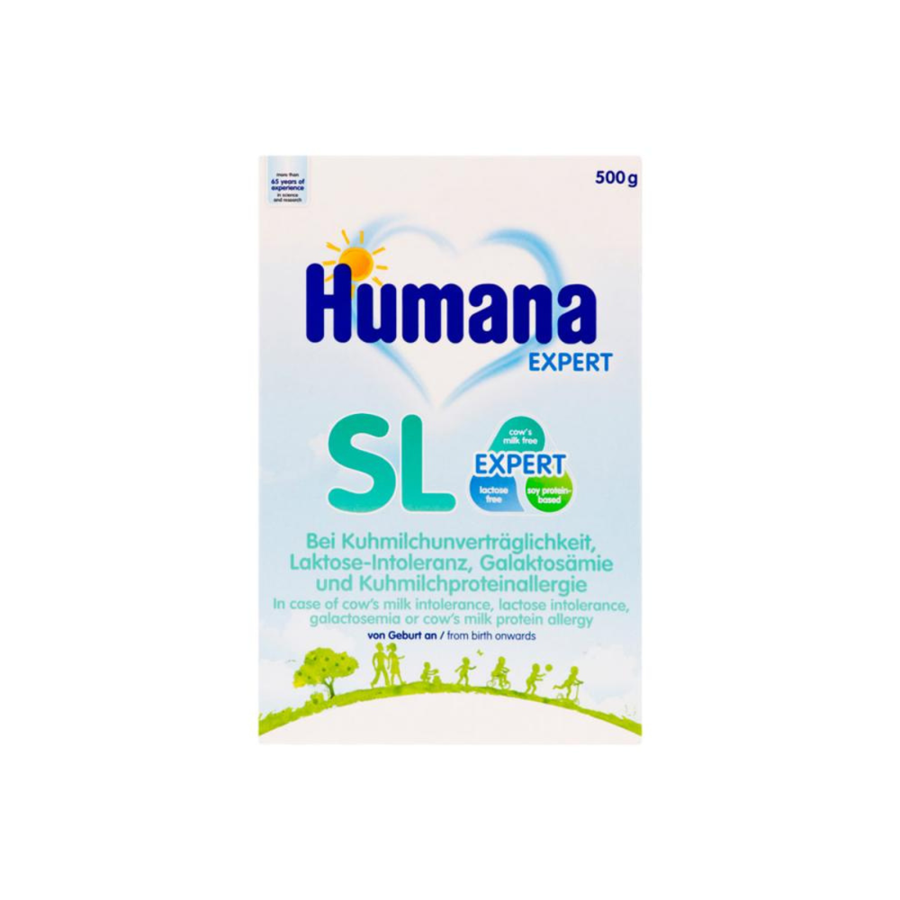 Безлактозная детская смесь Humana SL, 500 г, с рождения
