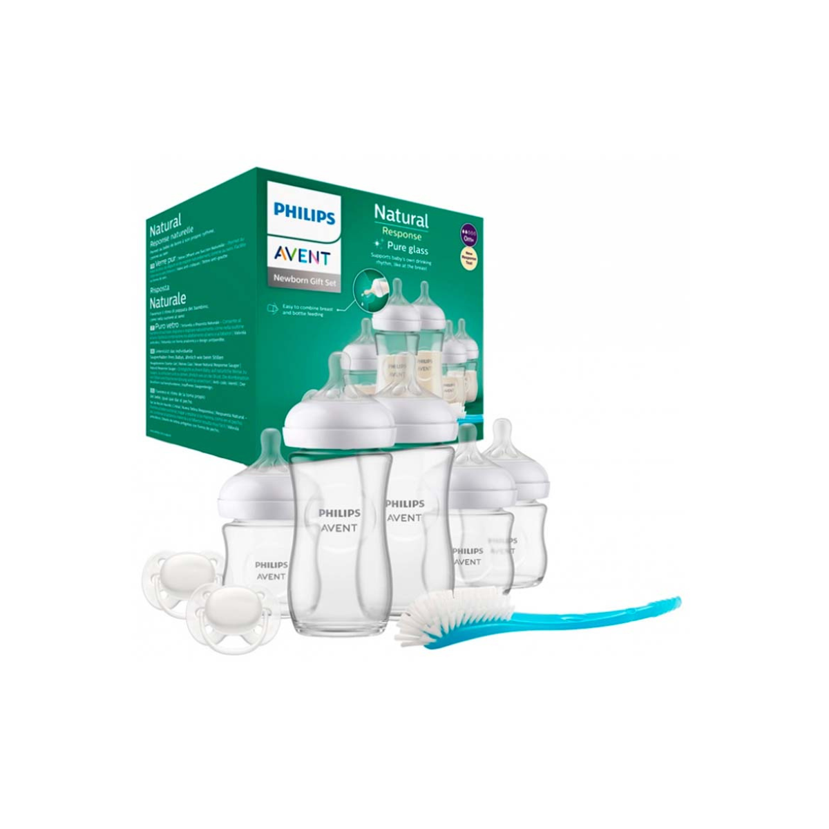 Philips Avent стеклянные бутылочки набор 5 шт с антиколиковой системой