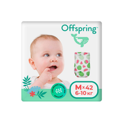 Offspring подгузники M 6-10 кг 42 шт арбузы
