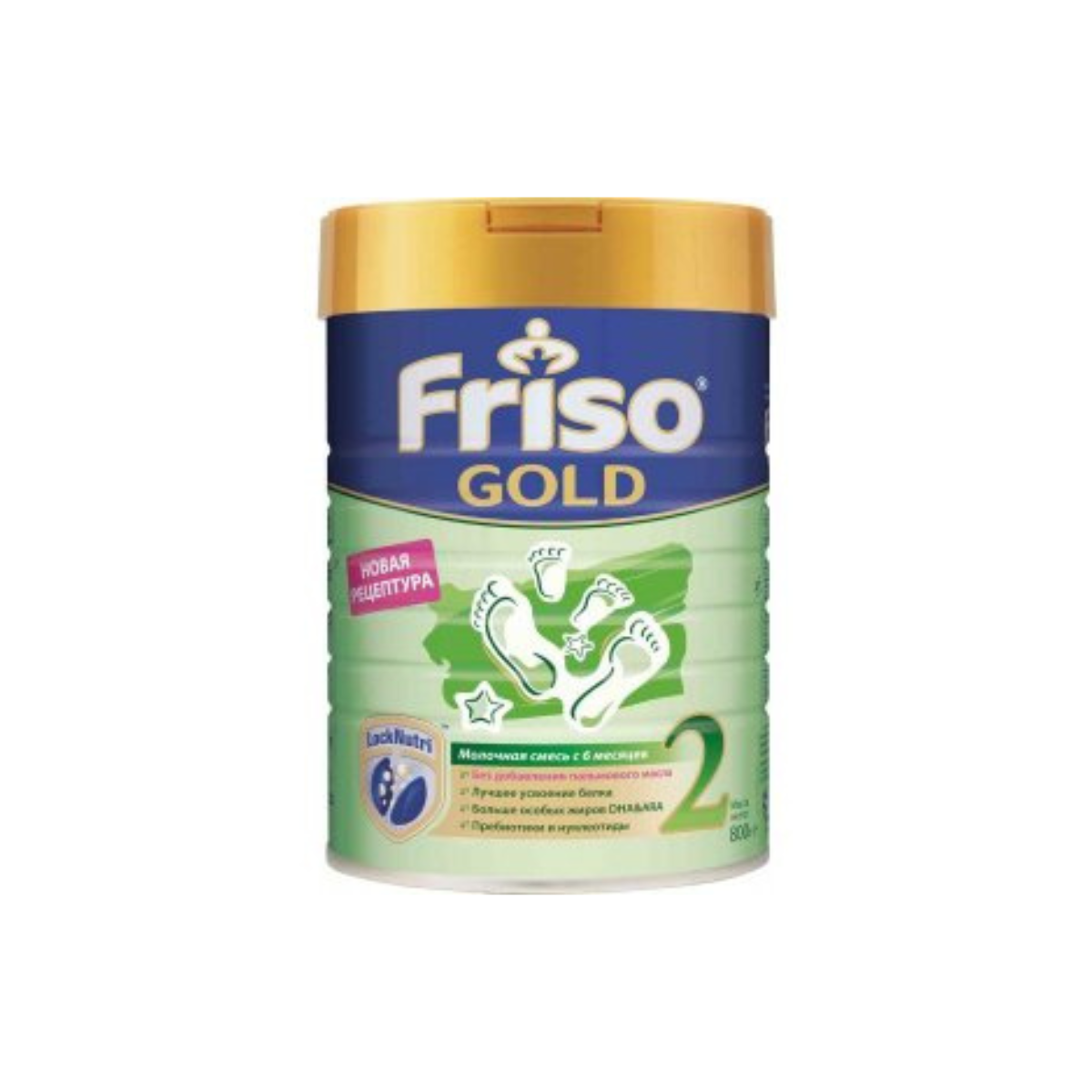 Frisolac Gold 2 молочная смесь 800 г для детей 6-12 месяцев