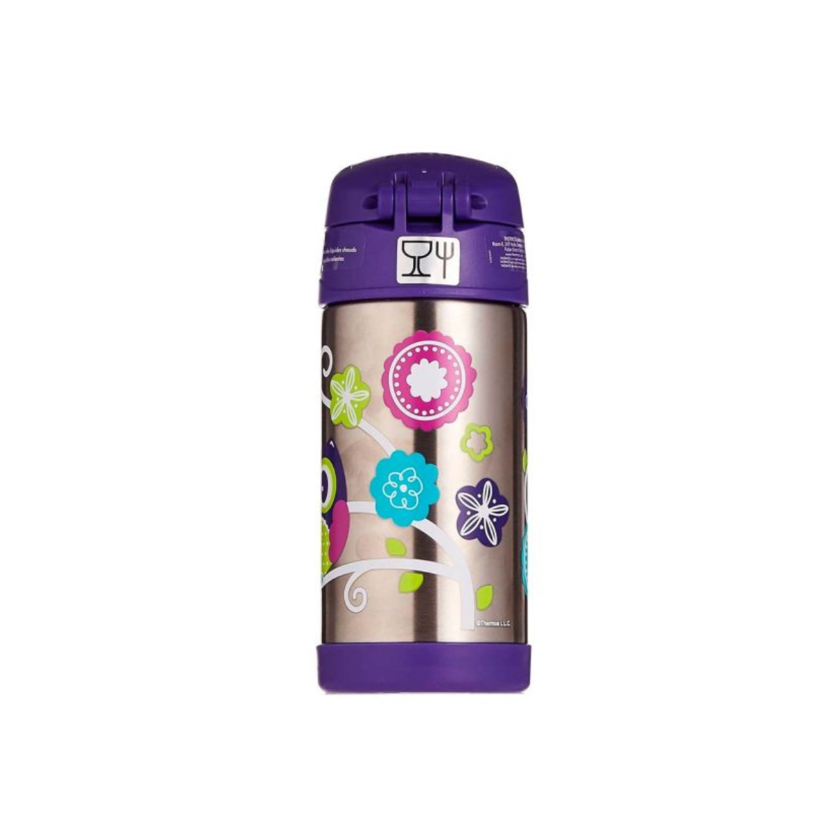 Thermos Funtainer 355 мл термопоильник с трубочкой Сова для детей