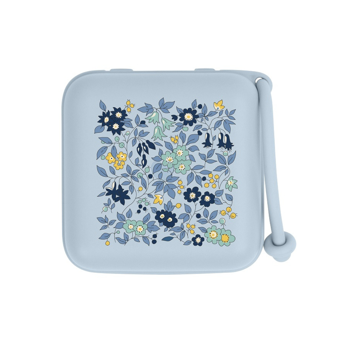 Пустышка BIBS x Liberty ортодонтическая Chamomile Lawn голубая
