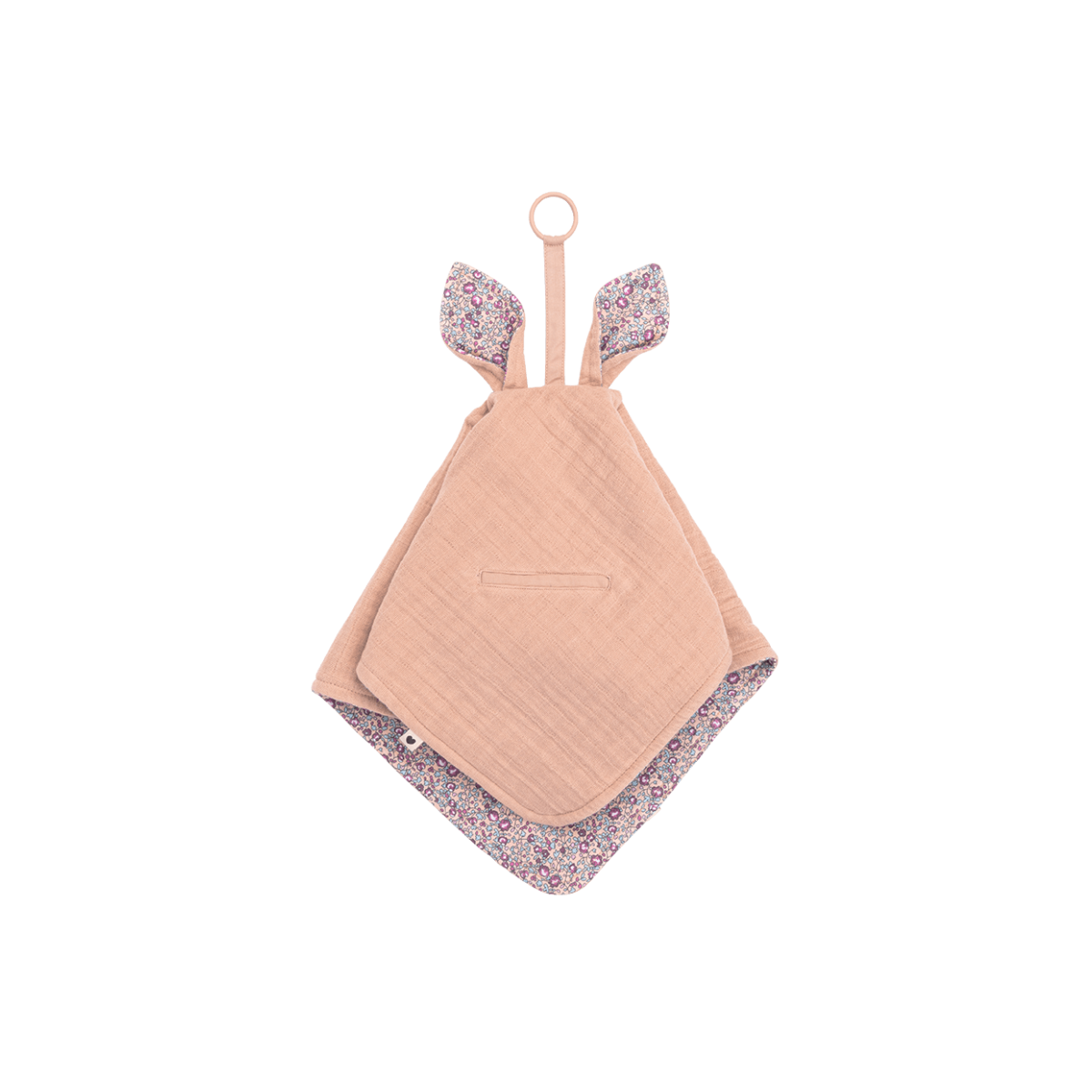 Платочек BIBS x Liberty Cuddle Cloth Kangaroo Eloise Blush 30x30 см