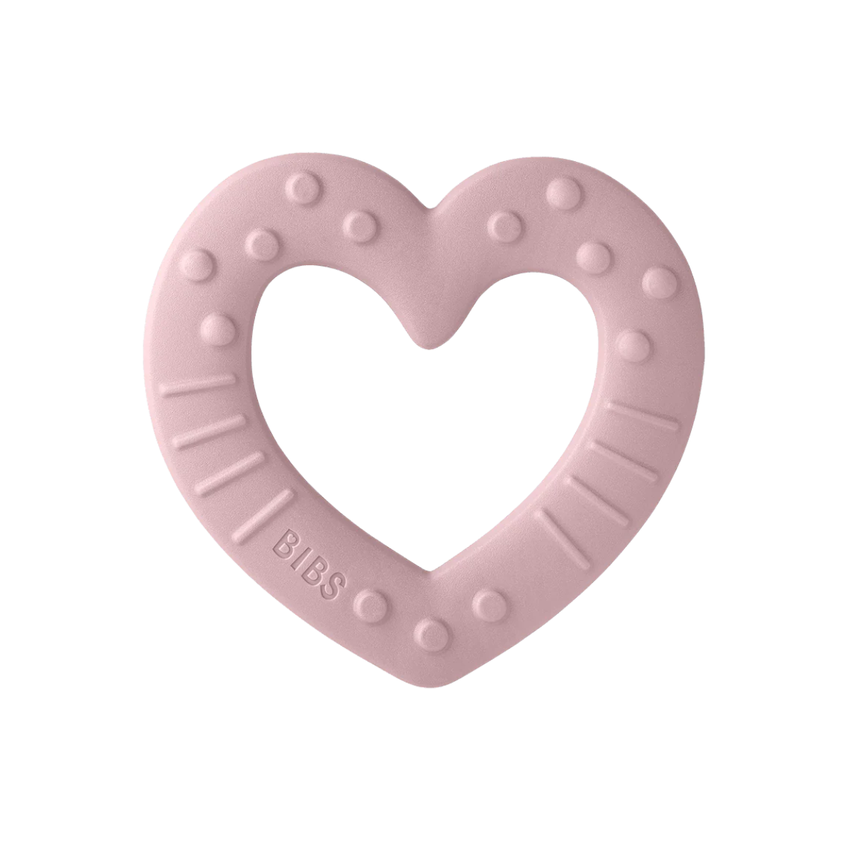 Прорезыватель BIBS Baby Bitie Heart силиконовый Pink Plum 3-12 месяцев