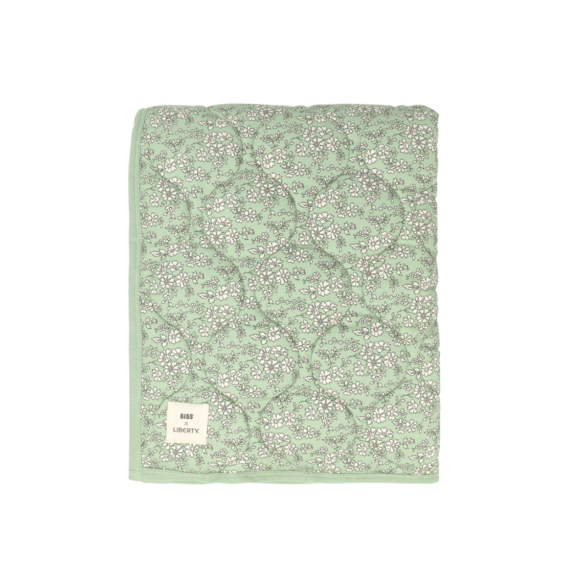 Детское одеяло BIBS x Liberty Quilted Blanket Capel Sage стеганое