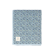 Одеяло BIBS x Liberty Chamomile Lawn голубое для новорождённых