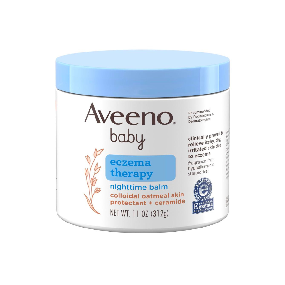 Aveeno Baby бальзам от экземы ночное восстановление 312 г