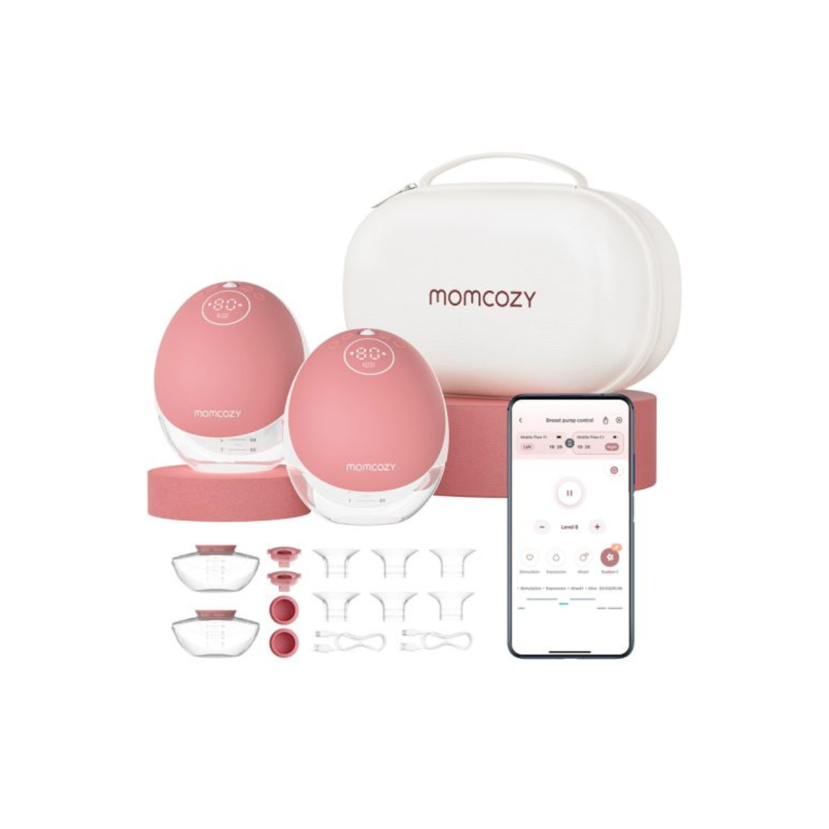 Молокоотсос Momcozy M9 электрический двойной с USB