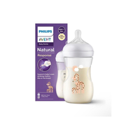 Бутылочка Philips Avent 260 мл с соской Natural для новорождённых Жирафа