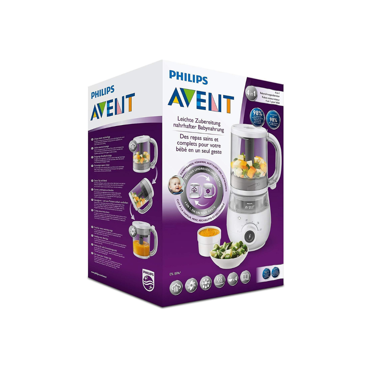 Блендер Philips Avent для детского питания пюре с 4 месяцев