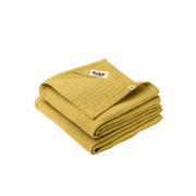 Муслиновые пелёнки BIBS 70х70 см горчичные 2 шт хлопок