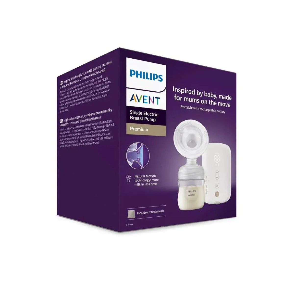 Электрический молокоотсос Philips Avent Premium Natural Motion с аккумулятором