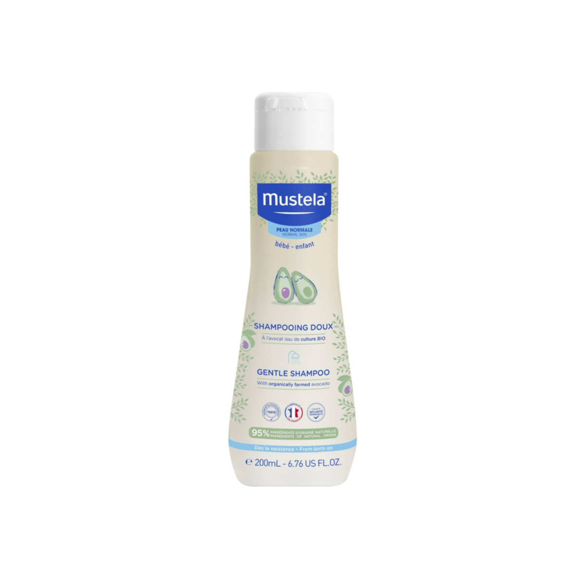 Шампунь Mustela с авокадо детский 200 мл мягкий с рождения