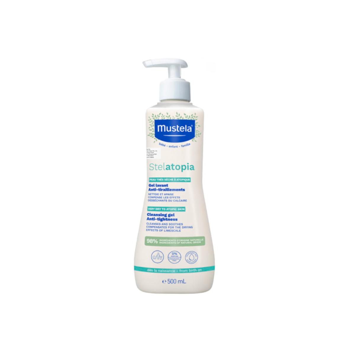 Гель Mustela Stelatopia для сухой и атопической кожи 500 мл
