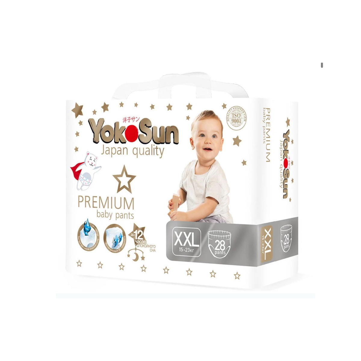 Подгузники-трусики YokoSun Premium XXL (15-23 кг) 28 шт