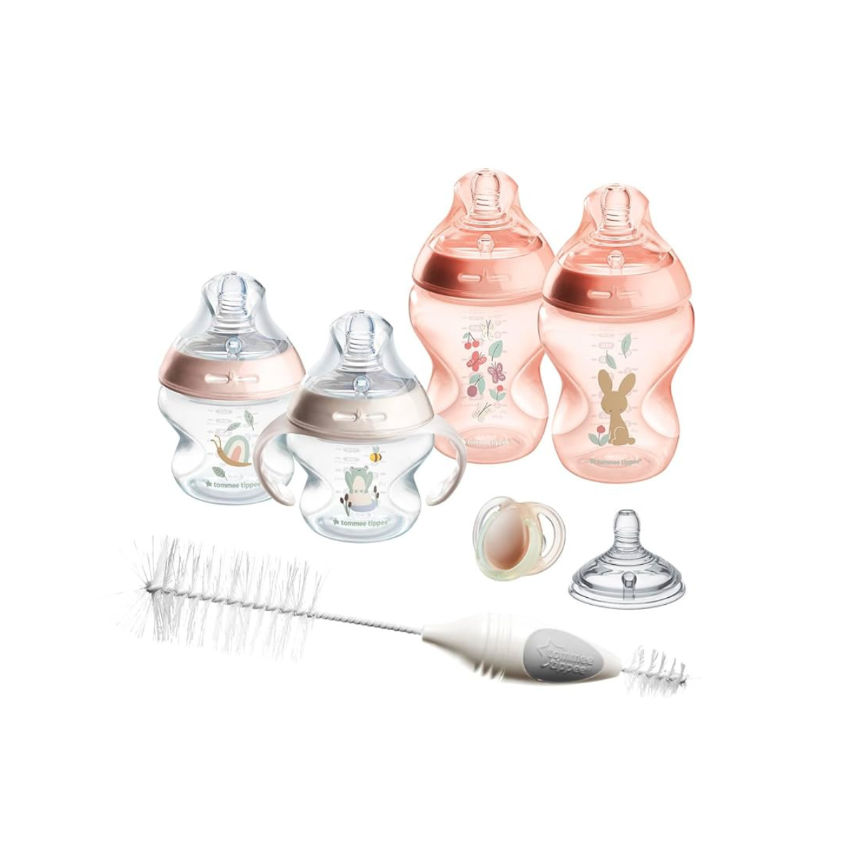 Бутылочки Tommee Tippee Natural Start набор 8 предметов розовый BPA Free