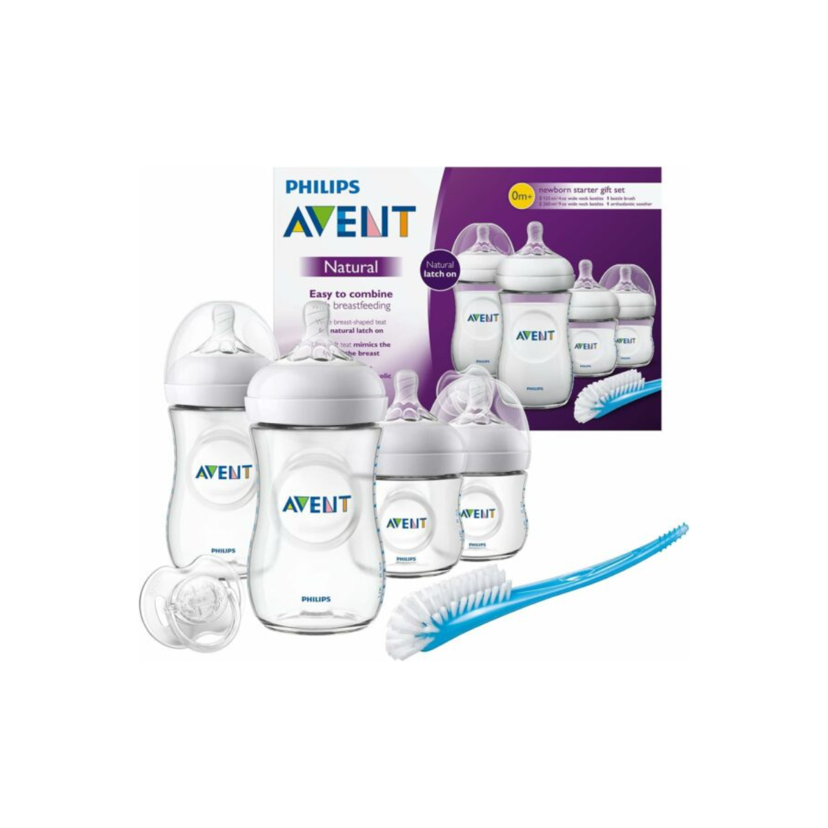 Philips Avent Natural набор бутылочек 260 мл антиколиковые