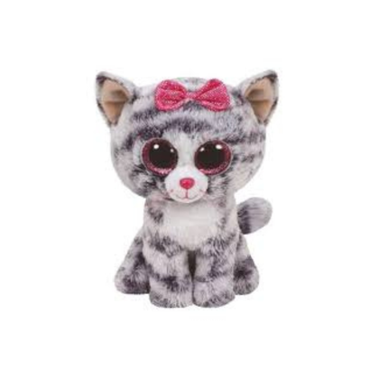 Мягкая игрушка TY Kiki серая кошка плюш 15 см