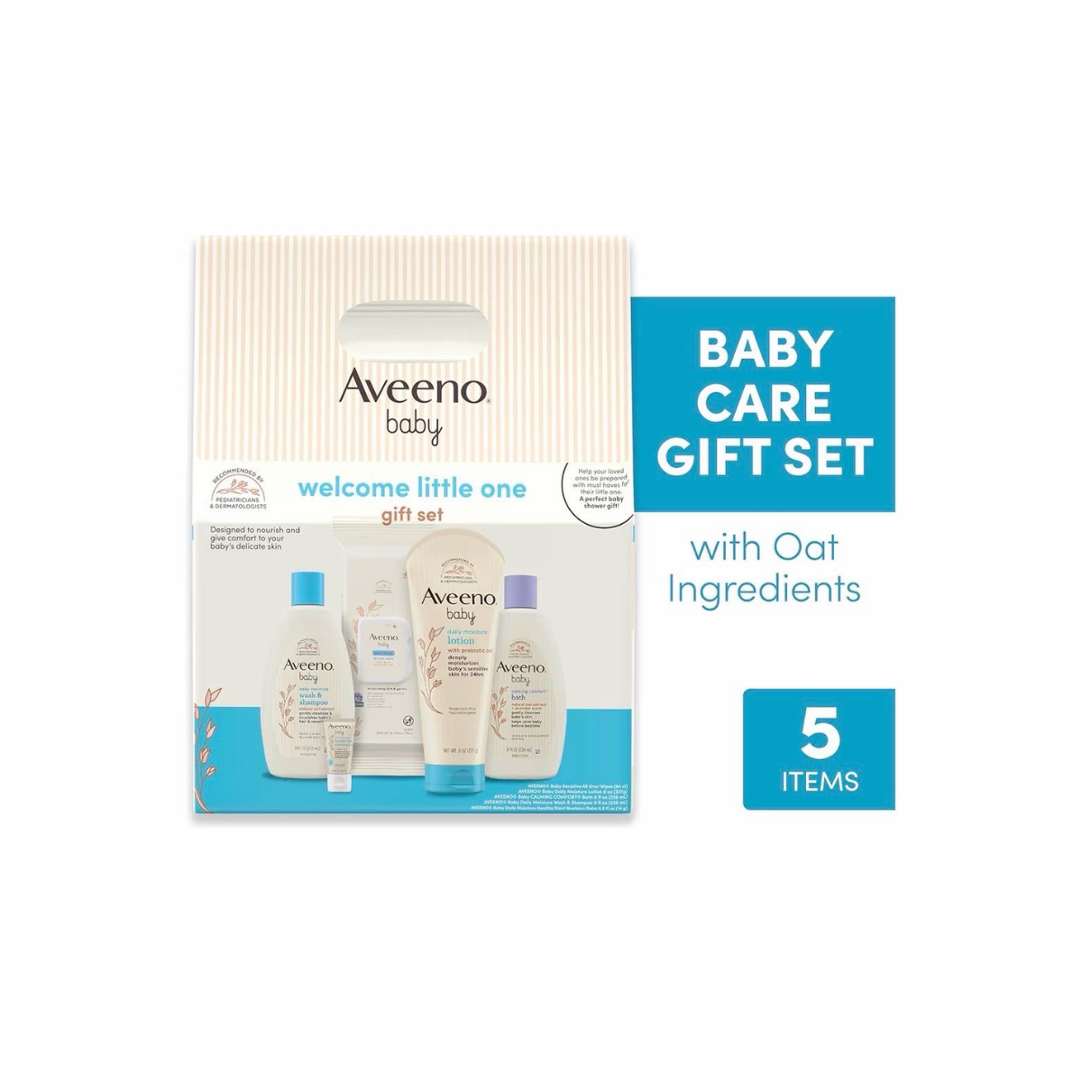 Aveeno Baby подарочный набор для ухода с шампунем и лосьоном