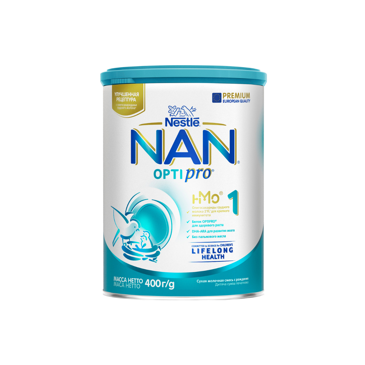 Nan 1 молочная смесь для новорождённых 400 г 0+