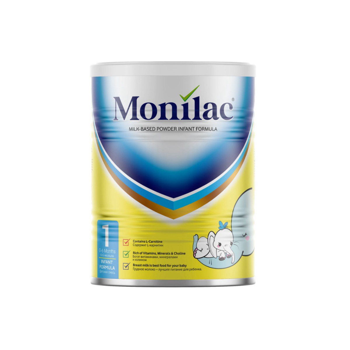 Monilac 1 молочная смесь для новорождённых 0-6 месяцев 400 г
