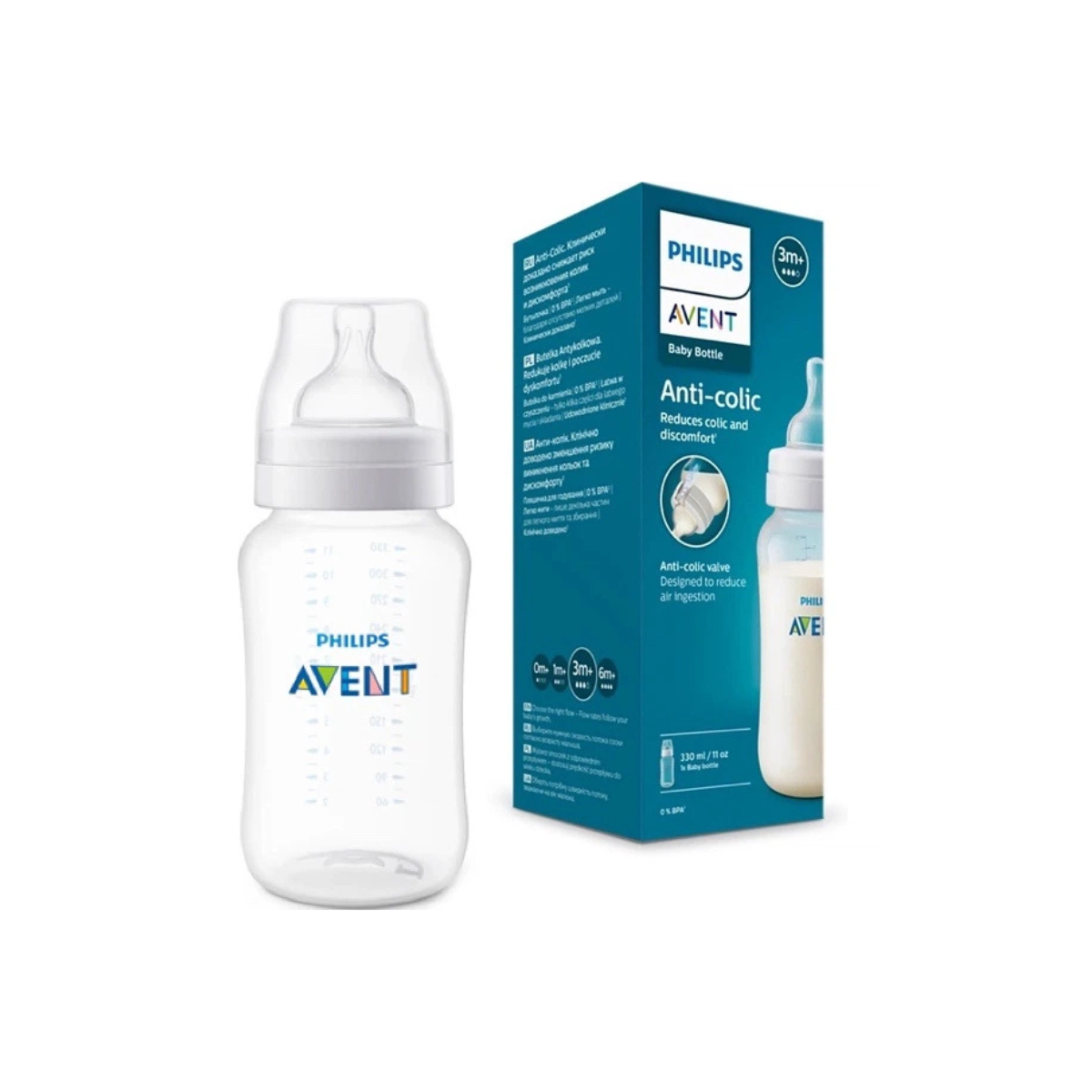 Бутылочка Philips Avent Anti-colic SCY106/01 330 мл антиколиковая