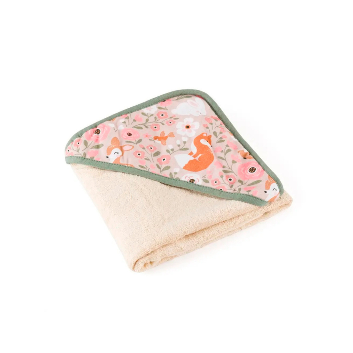 Полотенце с капюшоном Loulou PETITE&MARS Bamboo 100×100 см Rosy