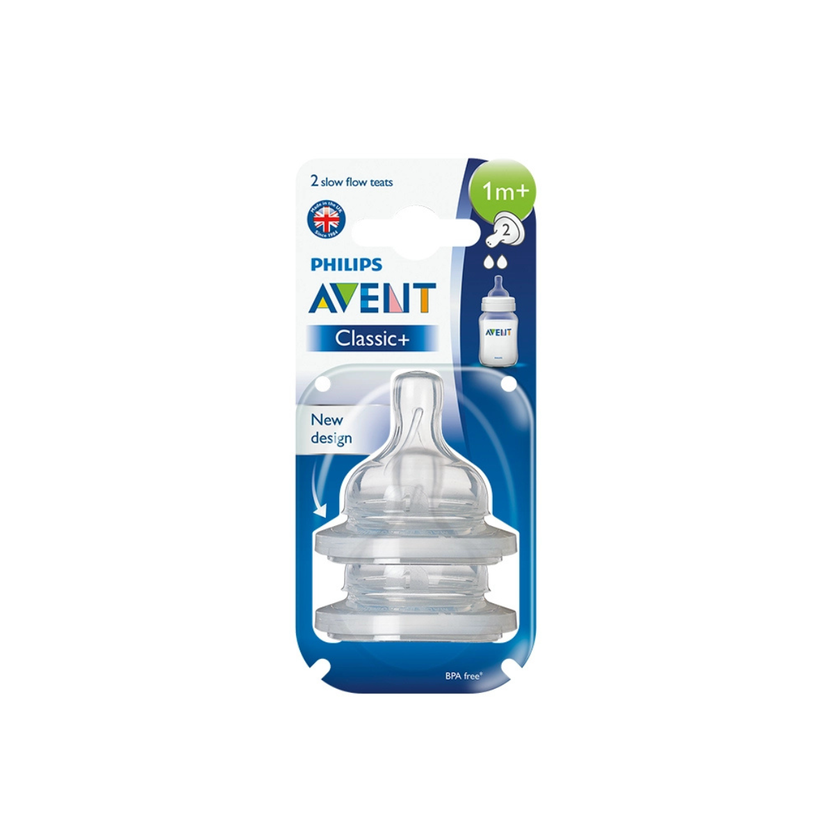 Соска Philips Avent Classic 1+ силиконовая от 1 месяца