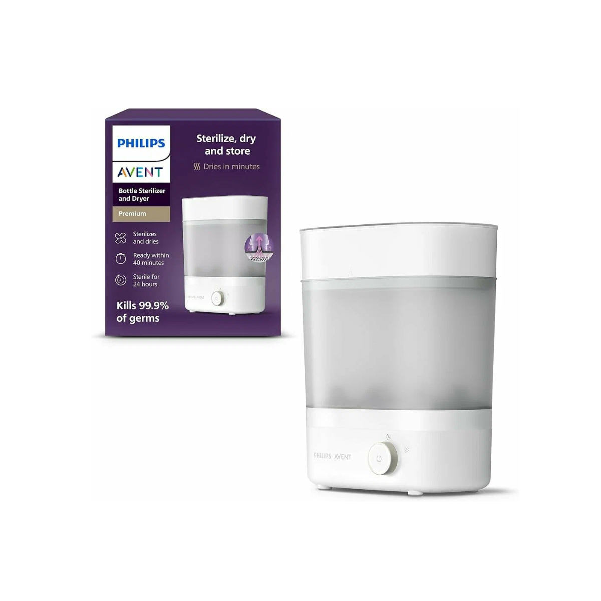 Стерилизатор Philips Avent 3-в-1 паровой для бутылочек BPA-free