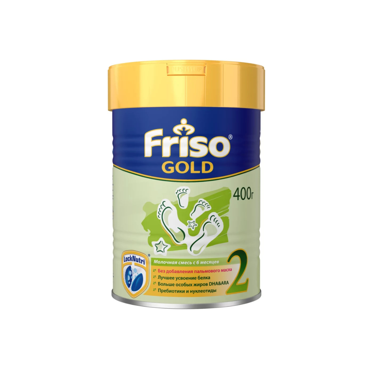 Frisolac Gold 2 молочная смесь 400 г без пальмового масла 6-12 месяцев