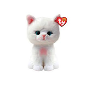 Мягкая игрушка TY Amelia белая кошка плюш 15 см