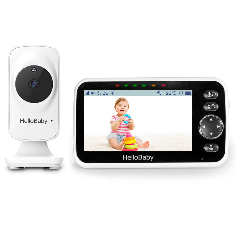 Видеоняня Hellobaby 5.0 цифровой монитор экран 5 дюймов ночное видение — фото 2